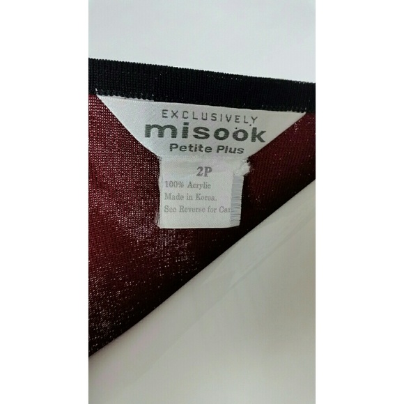 Exclusively Misook 2x Petite Plus Tank Top Acrylic - Picture 5 of 5